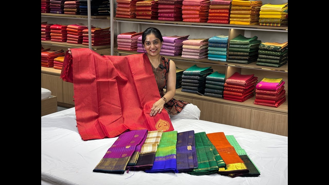 LIVE SESSION | Pure Kanchipuram Silk Sarees in Katan Weaves #sareelove #kanchipattu