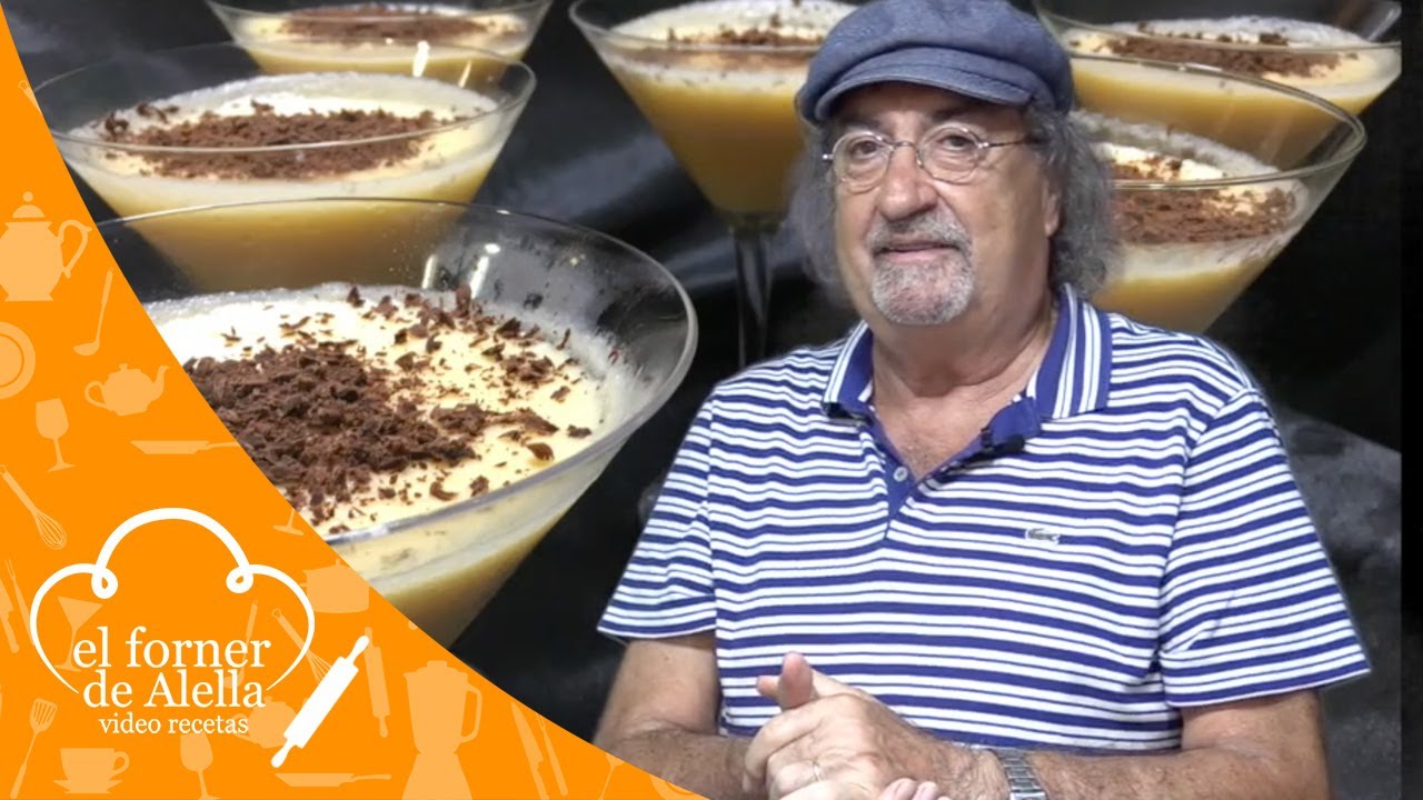 Mousse semifria de piña