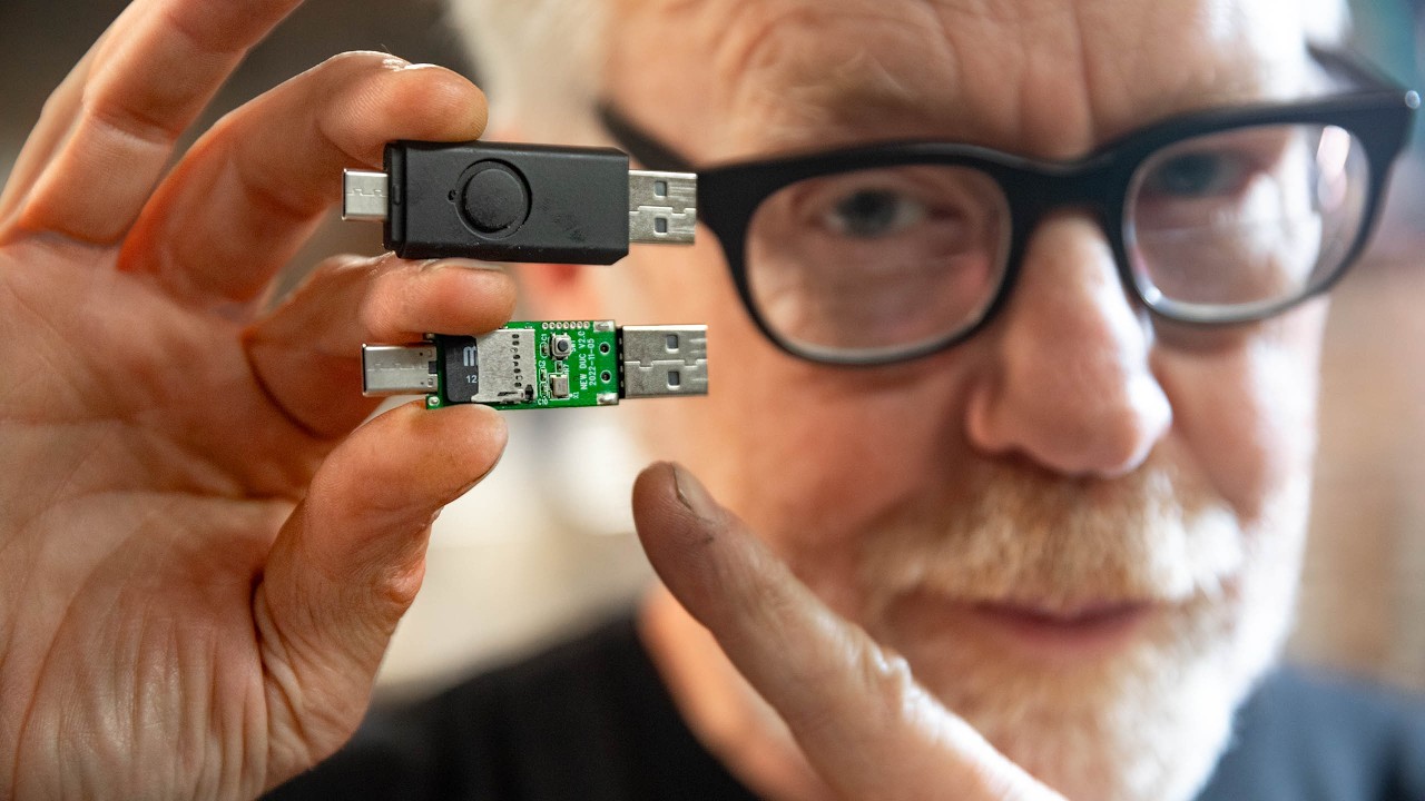Adam Savage Examines Malicious USB Flash Drives