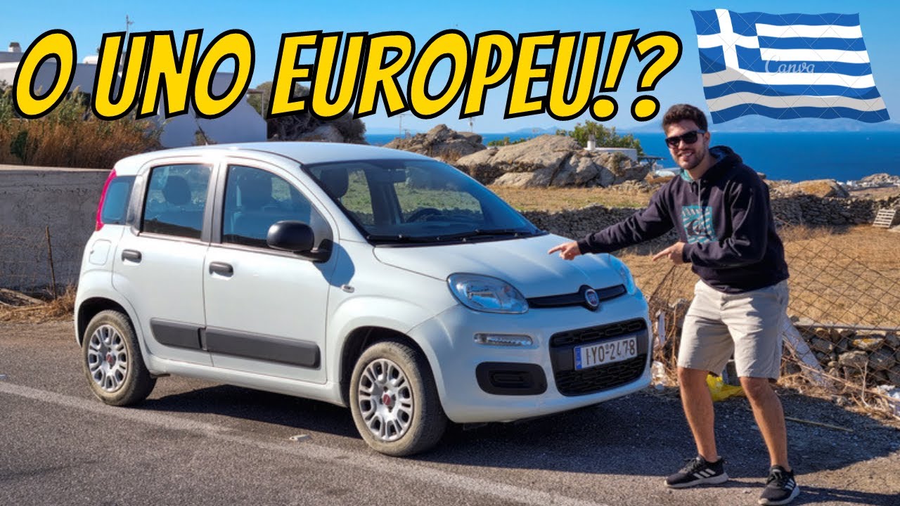 MELHOR QUE O UNO!? fiat Panda + Como é dirigir na GRÉCIA