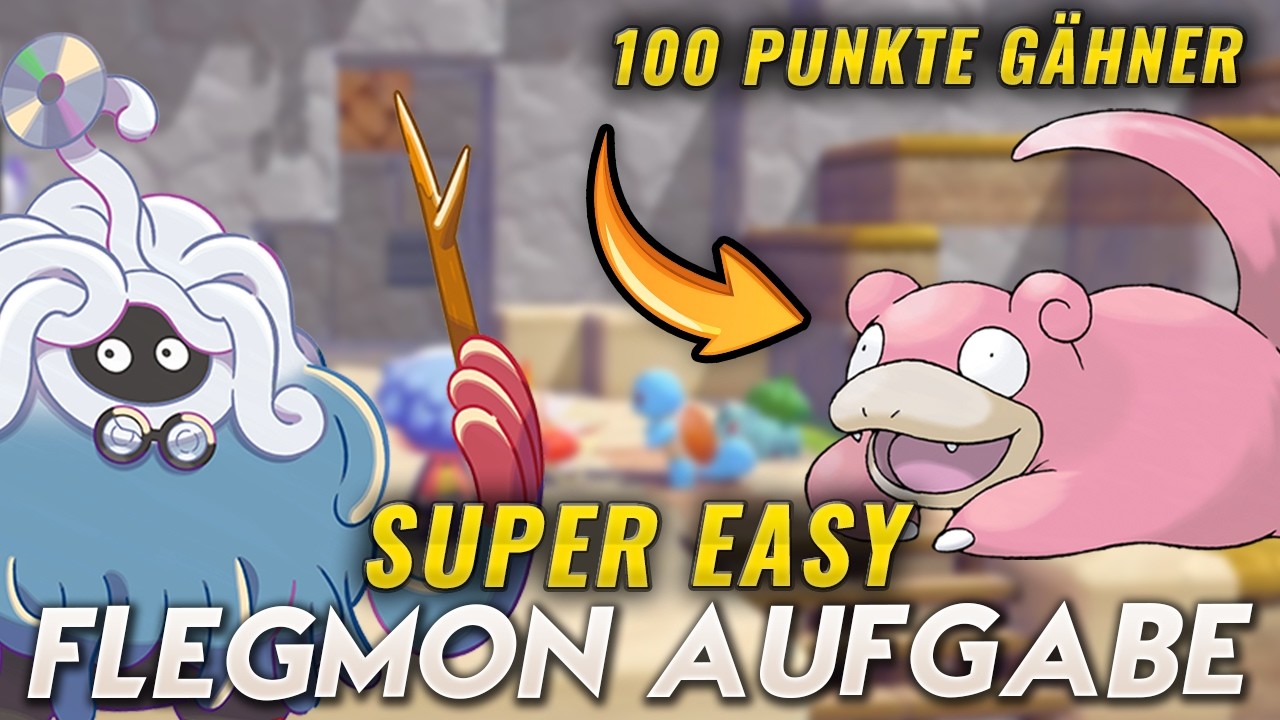 Ganz einfach 100 Punkte Gähner! Flegmon Aufgaben Guide in Pokemon Pokopia