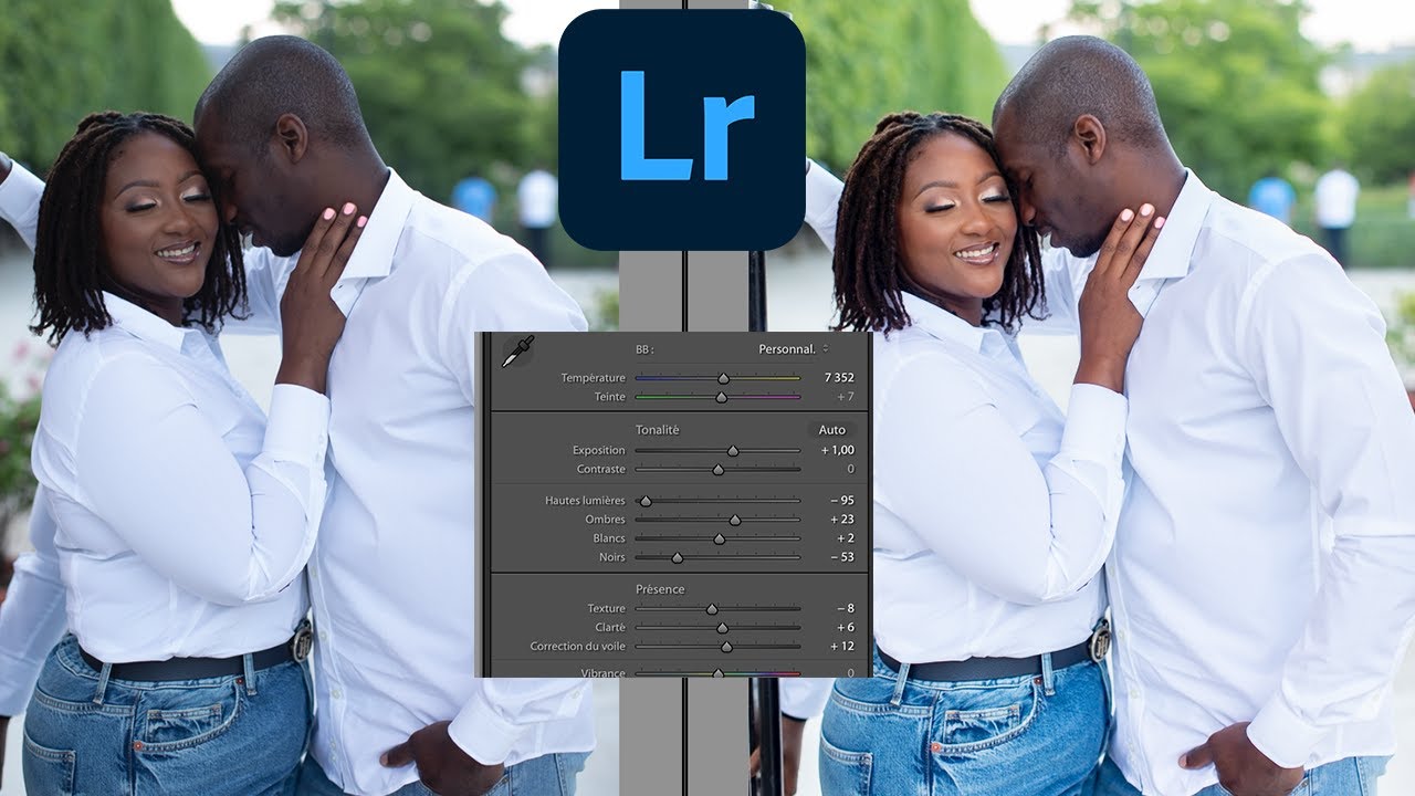 Tutoriel Lightroom I Retoucher RAPIDEMENT ses photos de couple (épuré & lumineux)