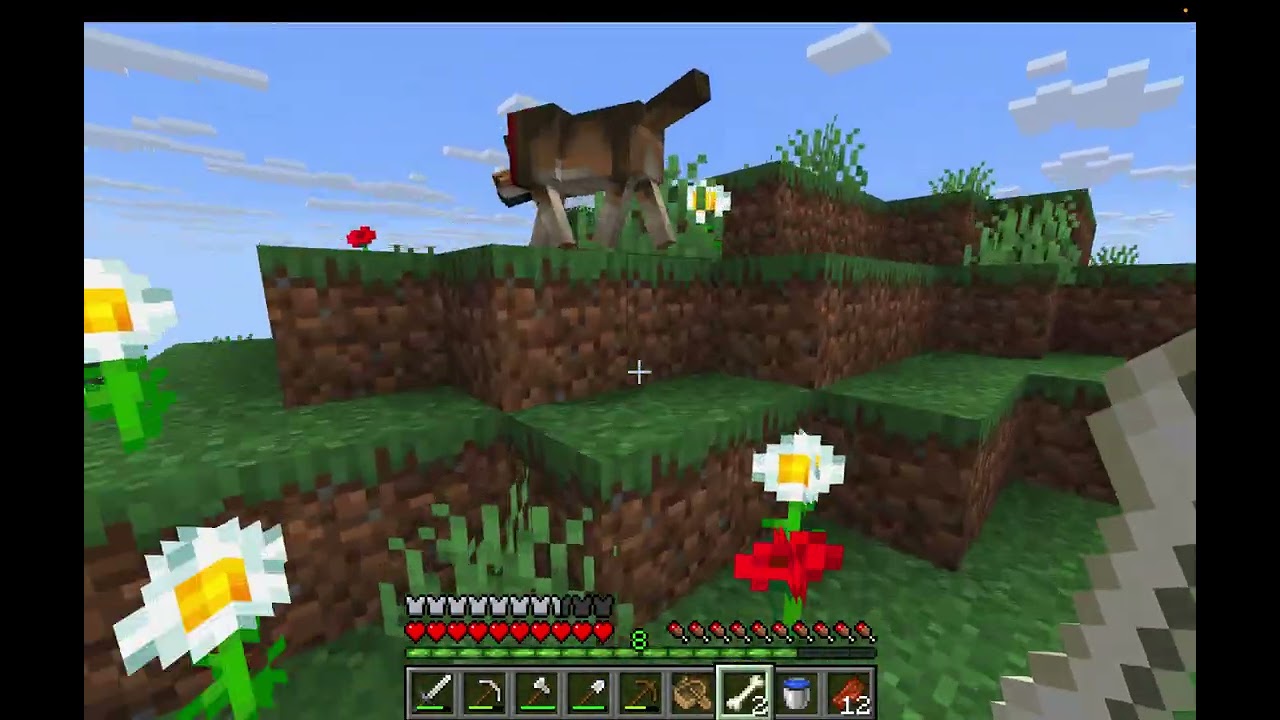 Epic Minecraft world part 3: The wolves and our friends.