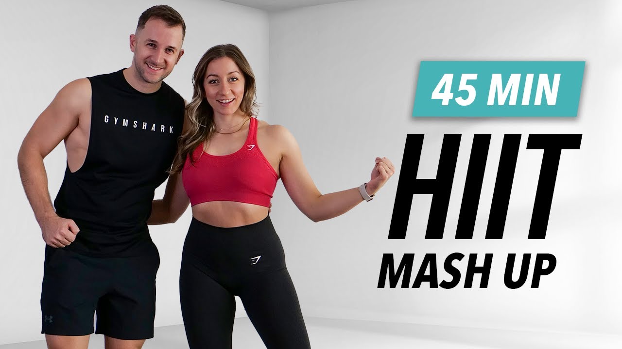 45 MIN CARDIO HIIT WORKOUT - ALL STANDING - Full Body, No Equipment, No Repeats