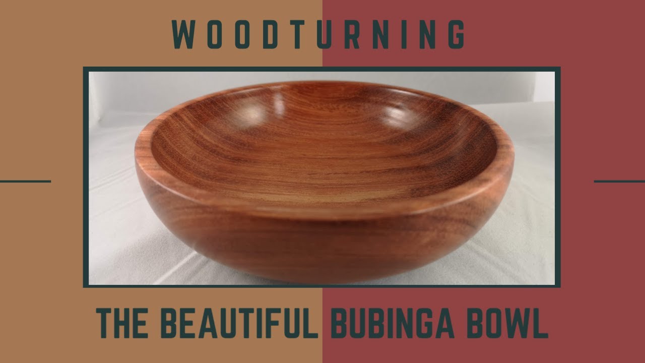 Woodturning - The Beautiful Bubinga Bowl