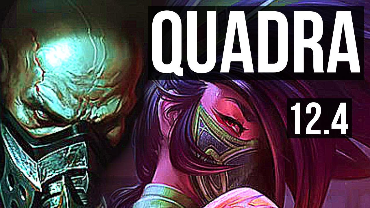 URGOT vs AKALI (TOP) | 9 solo kills, Quadra, Legendary, 600+ games, 12/3/6 | EUW Diamond | 12.4
