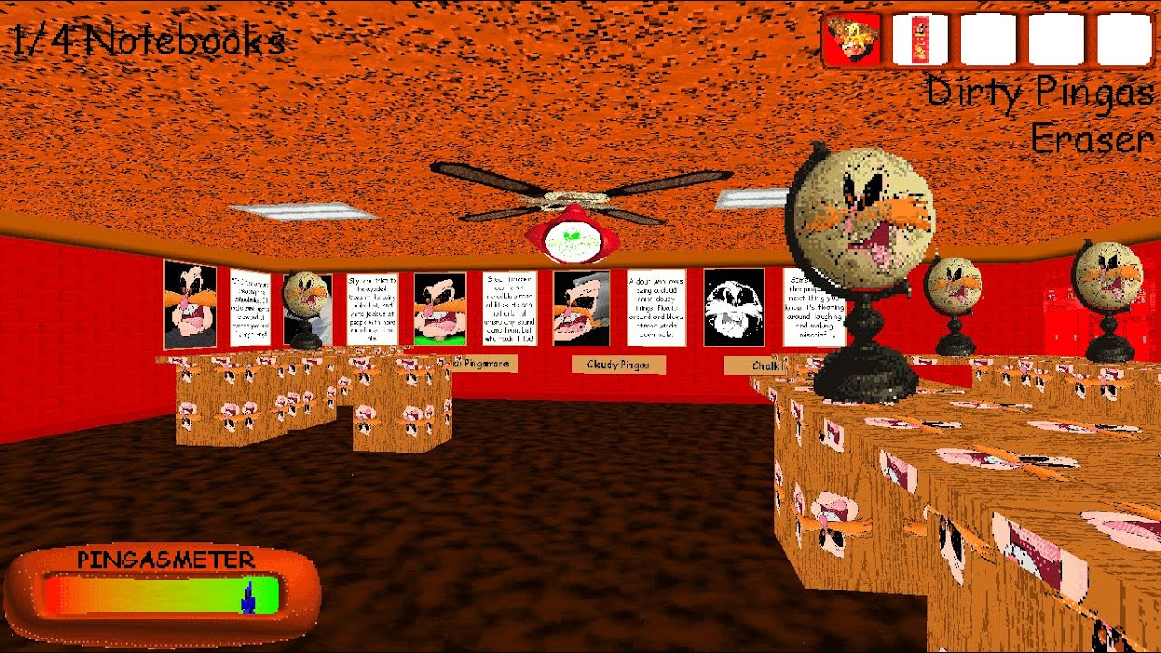 PINGAS in BB+ (Baldi's Basics Plus Mod V0.5 Update)