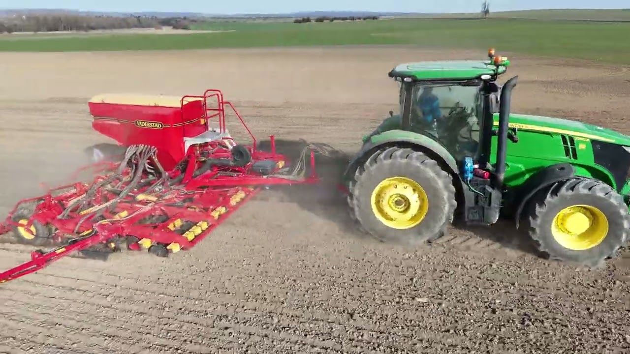 Kockerling Vario, Vaderstad Rapid A600S - jarní příprava, setí hrachu @VaderstadAB 