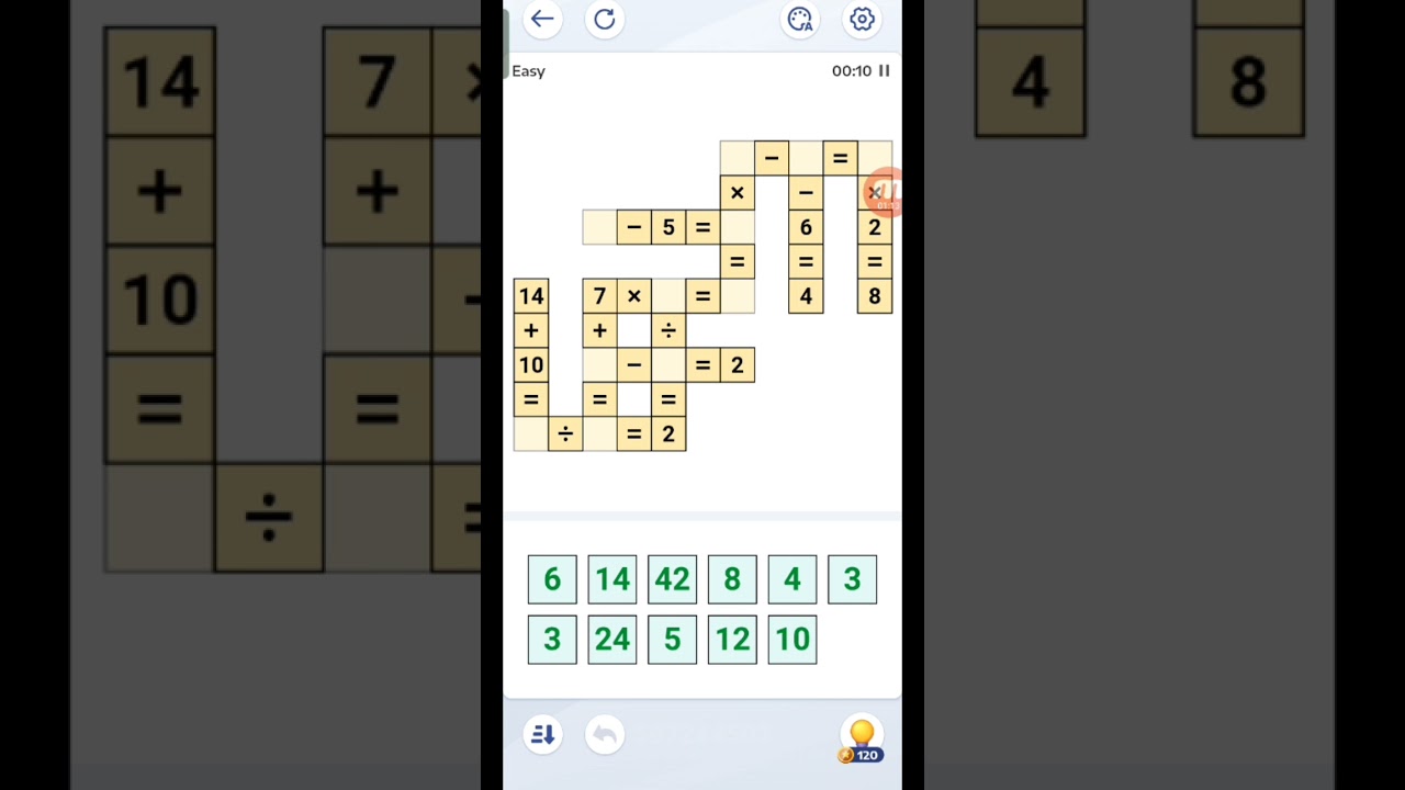 Cross Math | Math Puzzle | Math Game