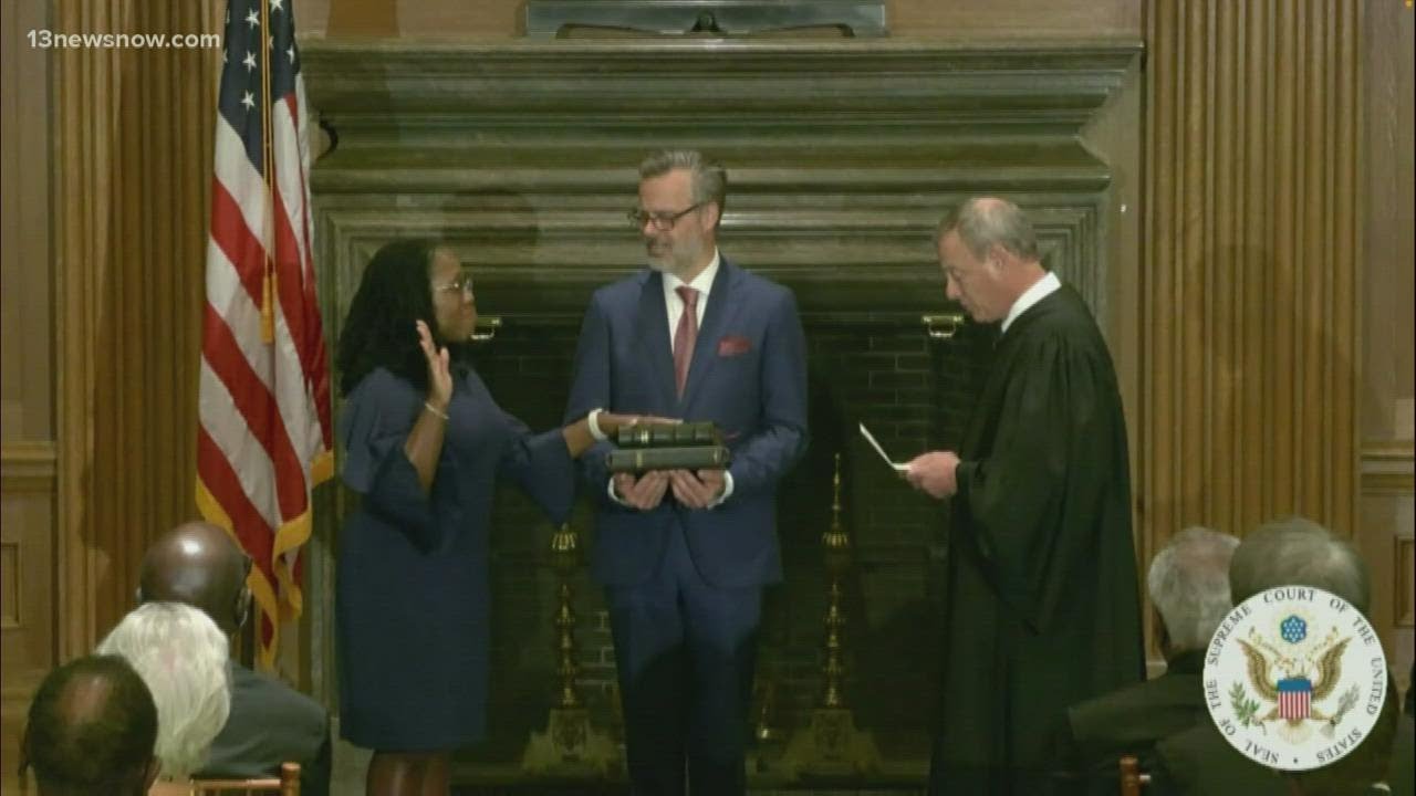 First black woman in U.S. history sworn in as Supreme Court justice