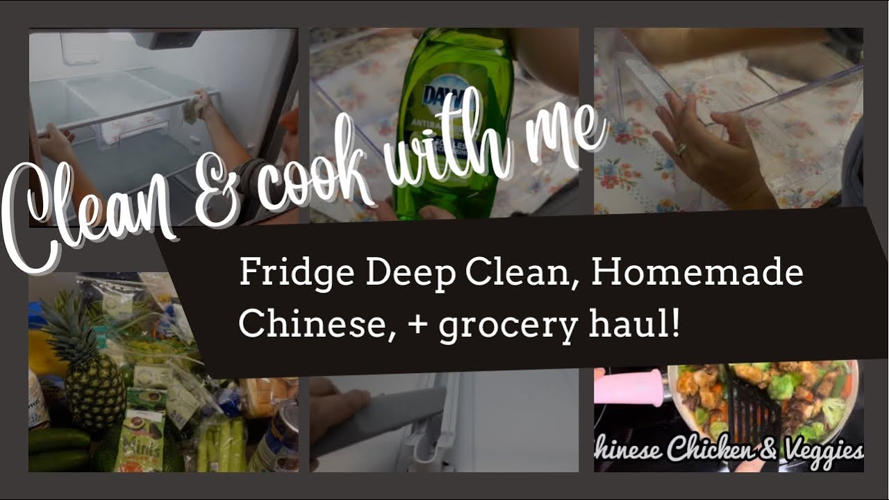 2022 FRIDGE DEEP CLEANING AND ORGANIZING + GROCERY HAUL // CLEANING MOTIVATION // COOK WITH ME