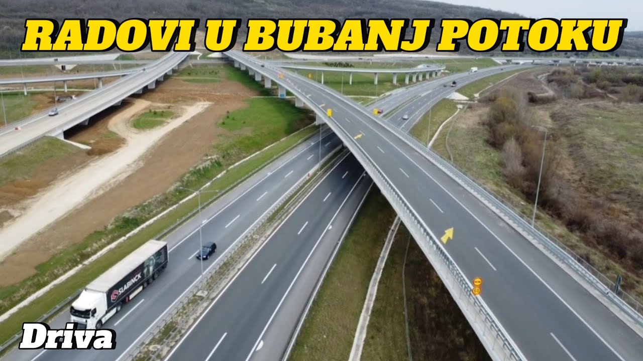 RADOVI kod petlje Bubanj Potok (snimak cele petlje)