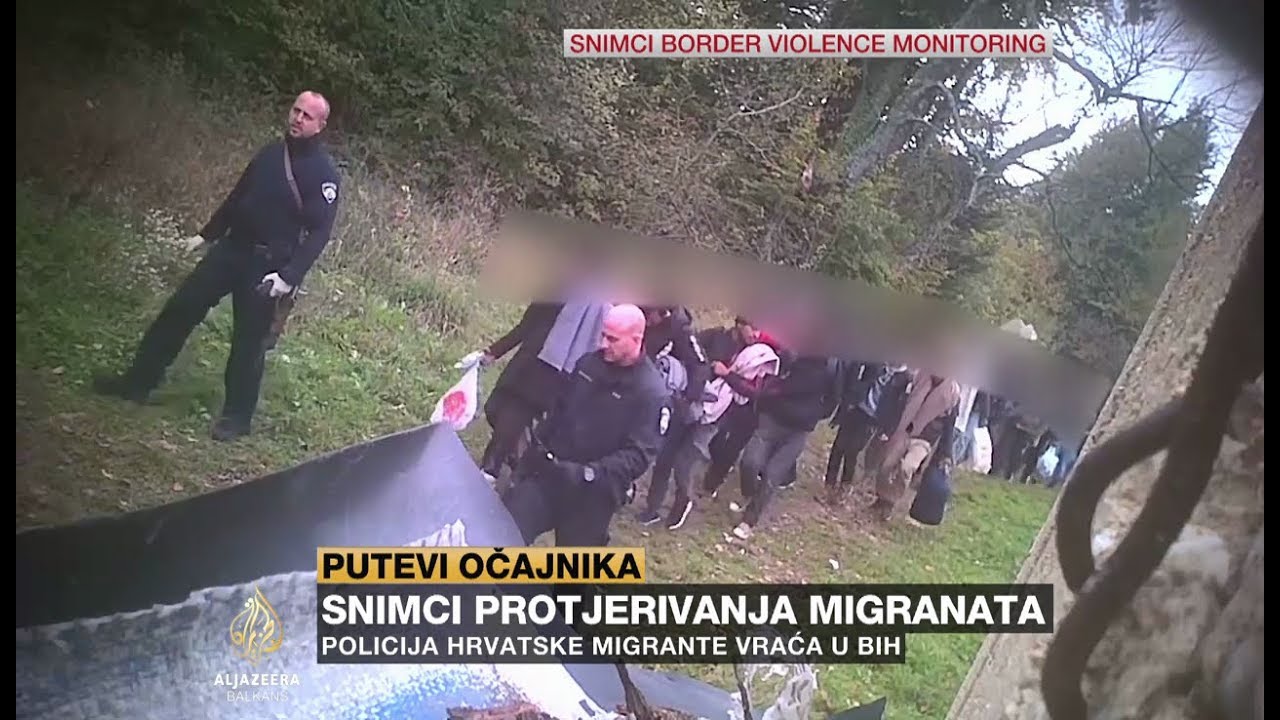 Snimci protjerivanja migranata iz Hrvatske u BiH