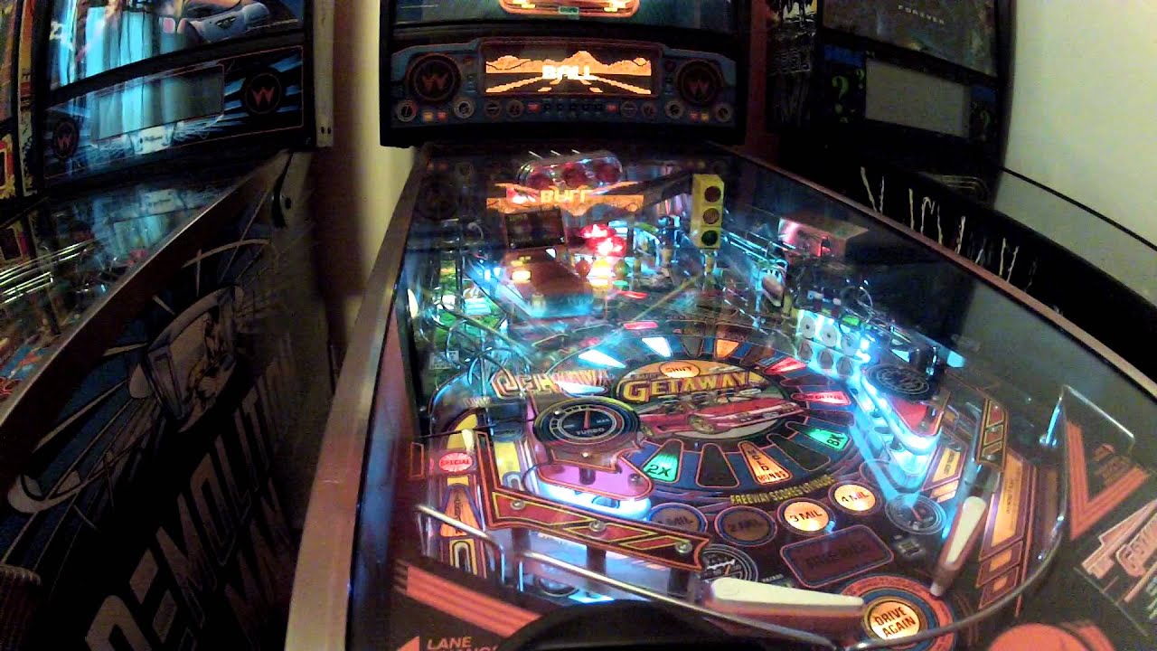High Speed II: The Getaway - clear-coated playfield, high score
