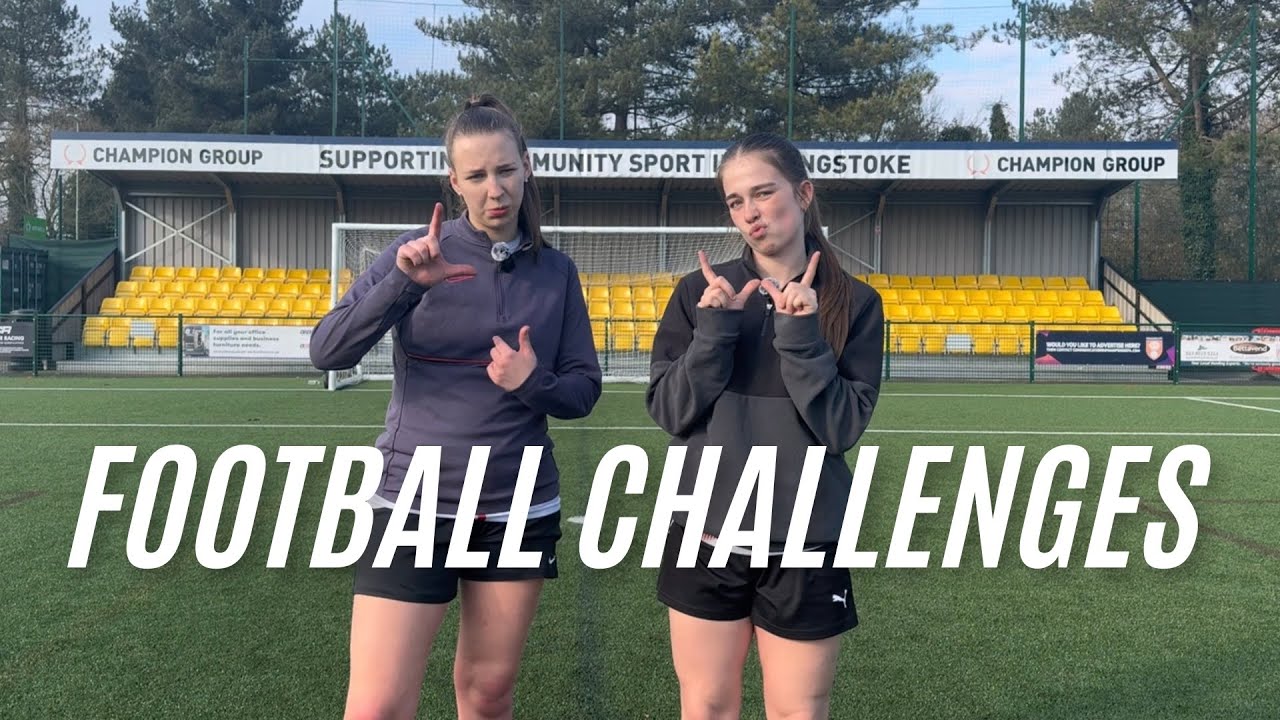 FOOTBALL CHALLENGES WITH MAE!! :)