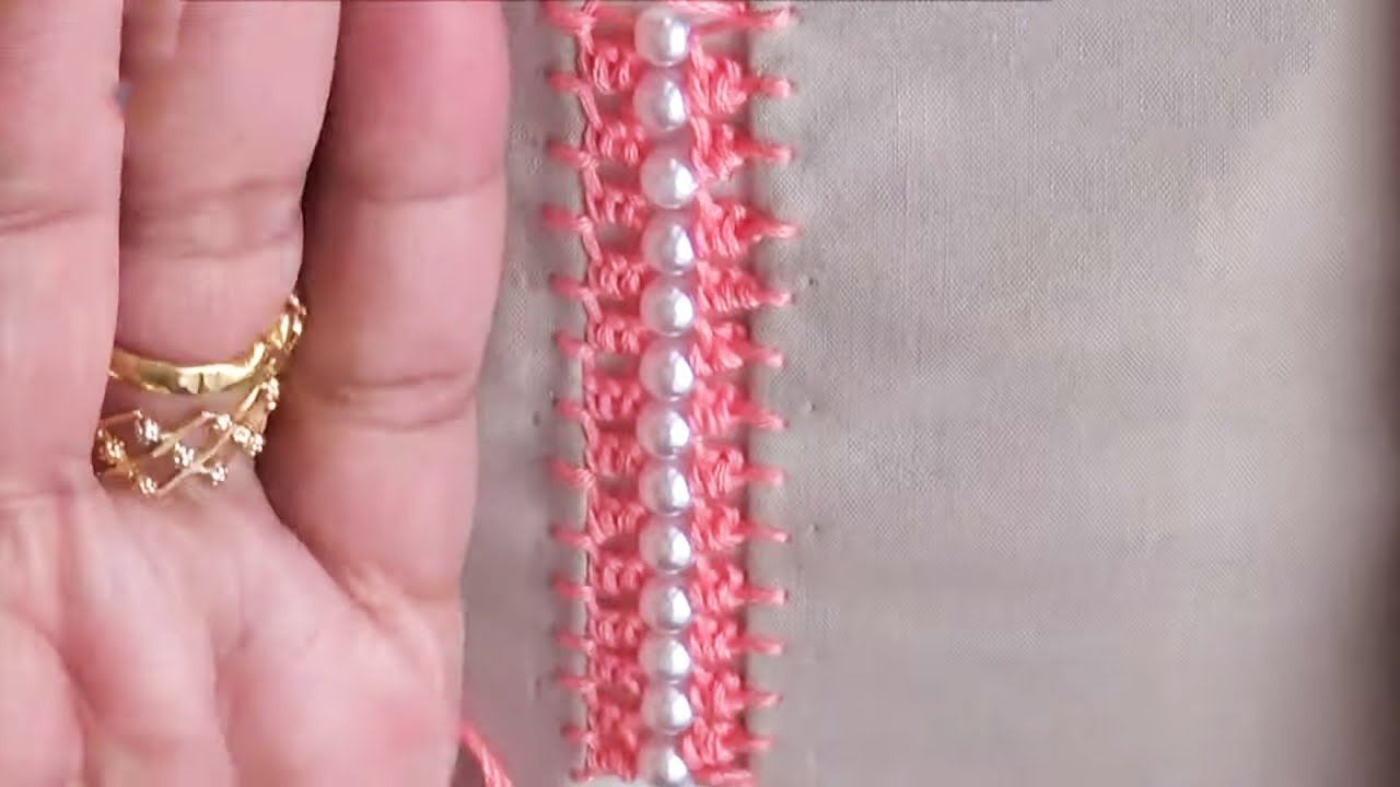 Randa Embroidery - Joint Stitch Hand Embroidery - Beautiful Beaded Joint Embroidery