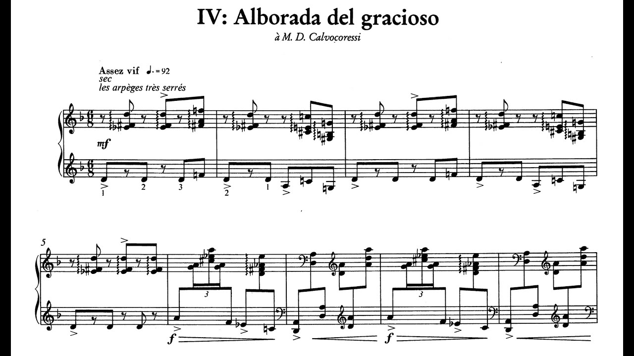 Ravel - Miroirs : IV. Alborada del gracioso [Seong-Jin Cho]
