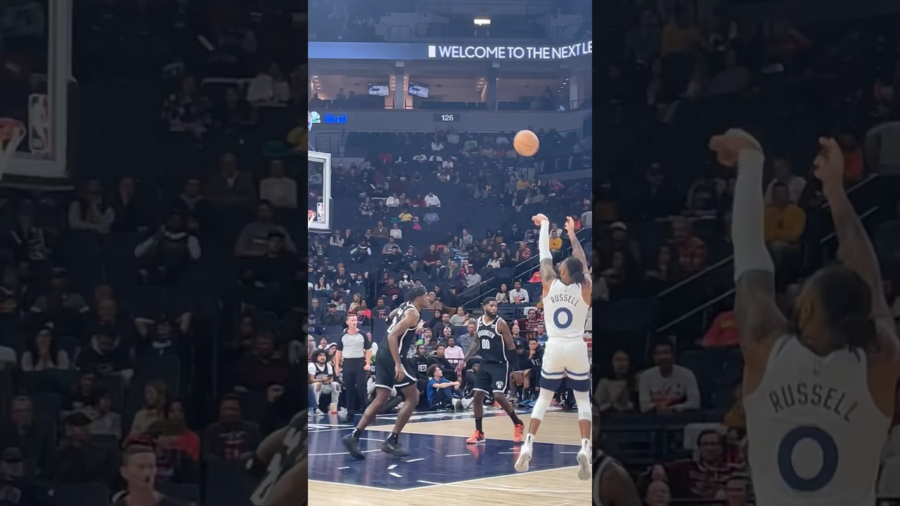 D&rsquo;Angelo Russell makes a jumpshot #timberwolves #nba #tough #jumpshot #basketball #nets #ball