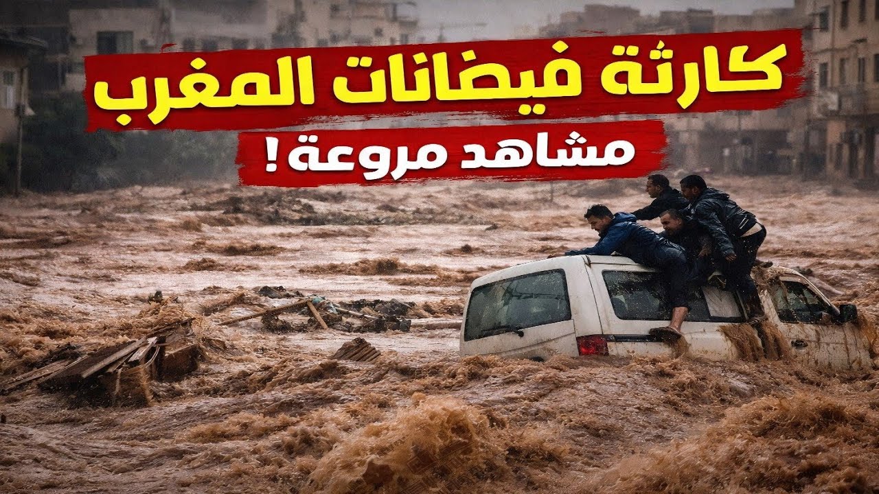 مشاهد تهز القلوب وتحبس الأنفاس/ ليلة الرعب في المغرب | فيضانات جارفة وخسائر كبيرة 