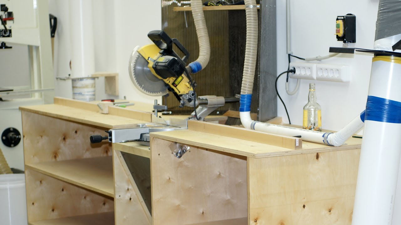 Building a miter saw workbench / Изготовление стола для торцовочной пилы
