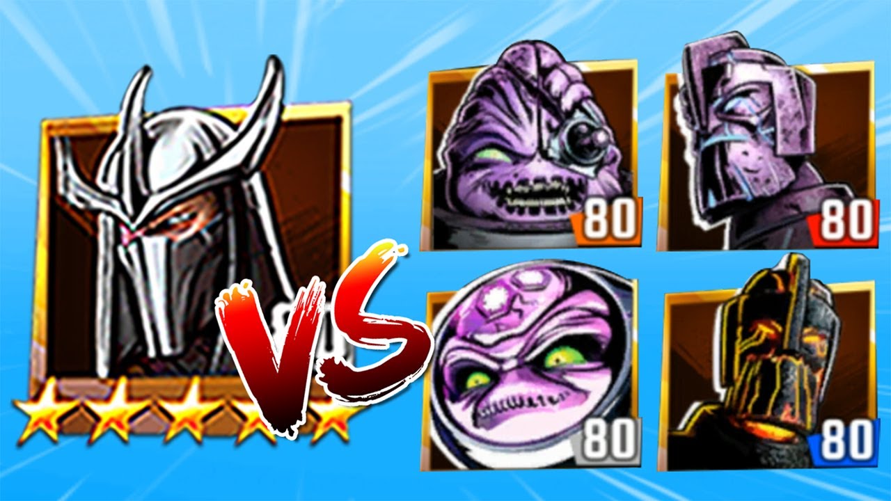 TMNT Legends Shredder VS ALL Bosses