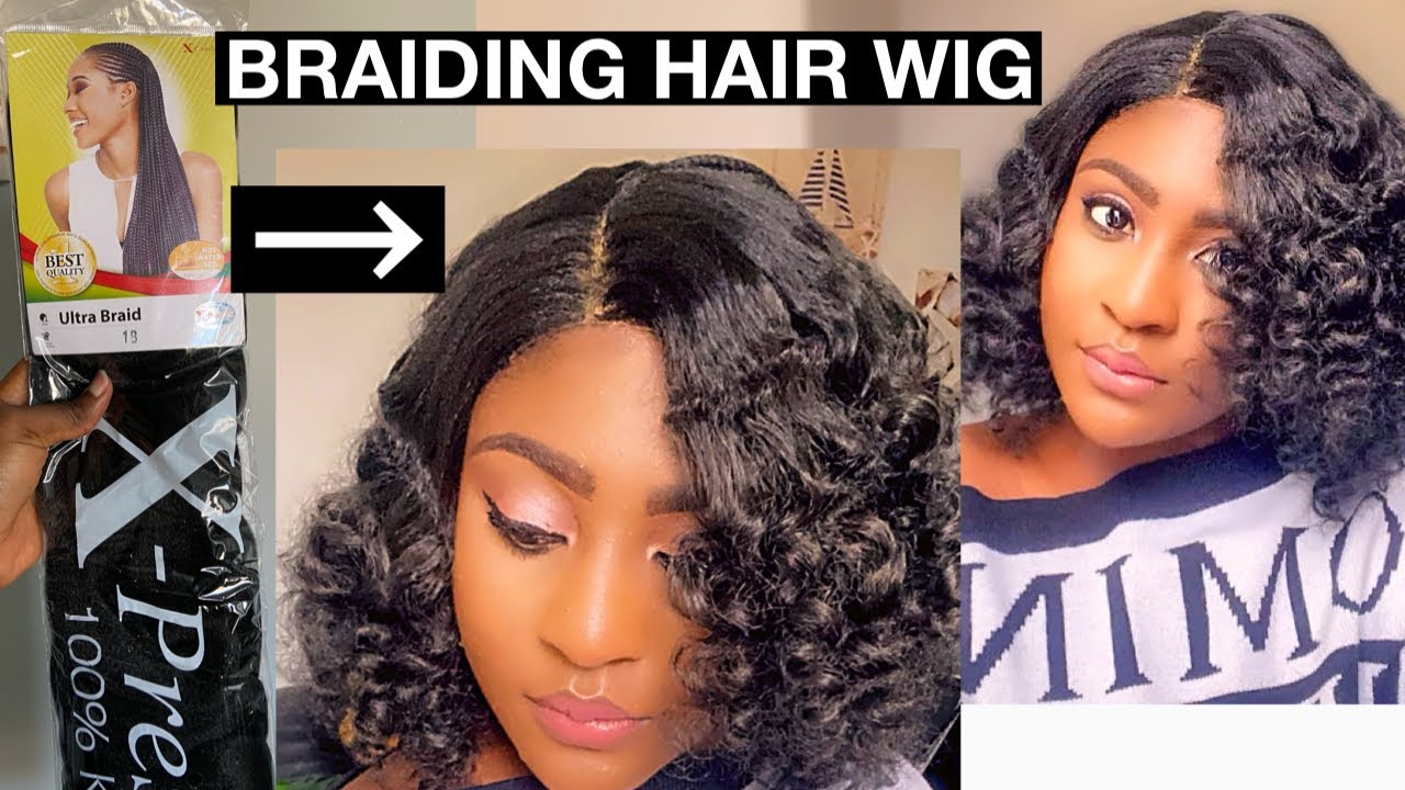 EASY $5 HAIR TUTORIAL | DIY CROCHET WIG USING BRAIDING HAIR