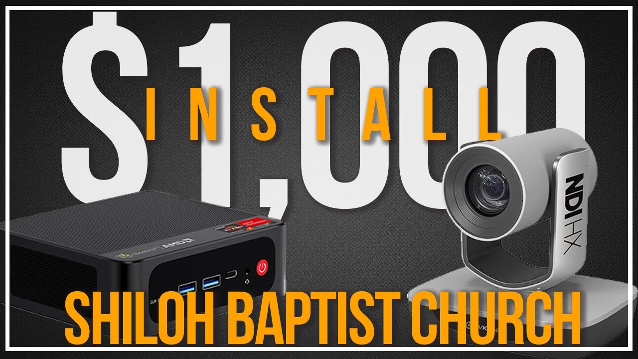 Affordable $1000 Church Live Stream Setup - Shiloh Baptist Church