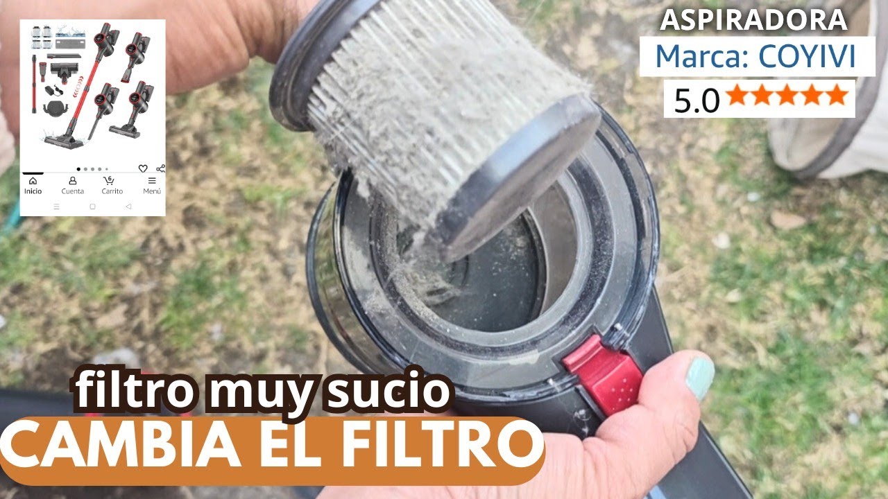 🏡 Cómo cambiar y limpiar el filtro de mi aspiradora Coyivi 🧼🫧 (Actualización)