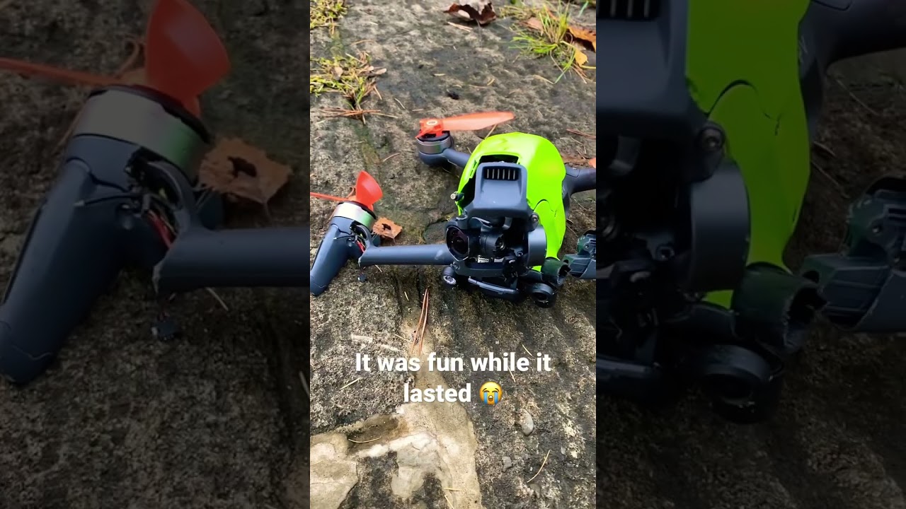 60mph DJI FPV Drone crashed 🤦&zwj;♂️ #dji #fpv #drone #crash