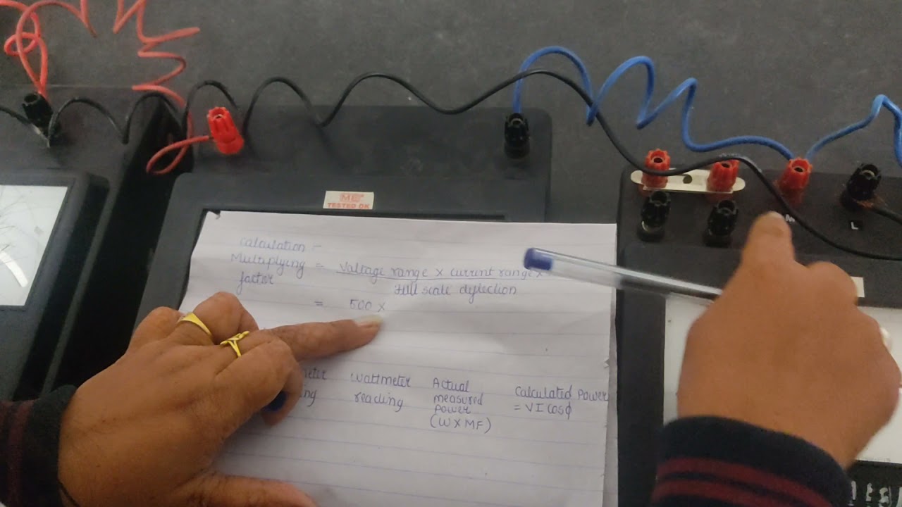 Exp 7:- use wattmeter for measurement of power in a single phase circuit.