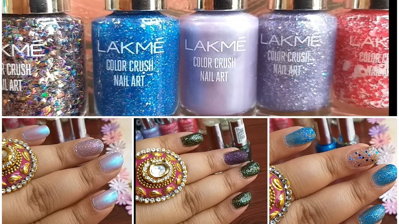 *NEW* LAKME COLOR CRUSH NAIL ART 2018 || NAIL POLISH SWATCHES