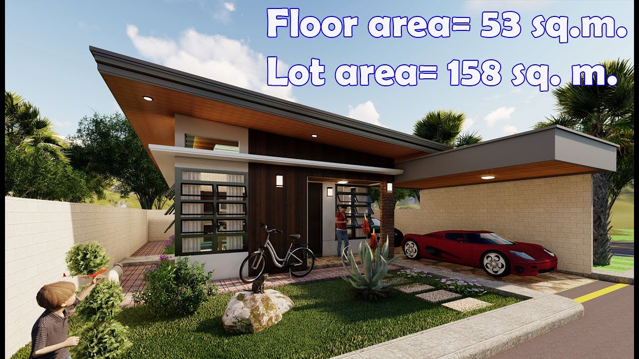 FGL Designs | One Storey Modern House (Two Bedrooms)