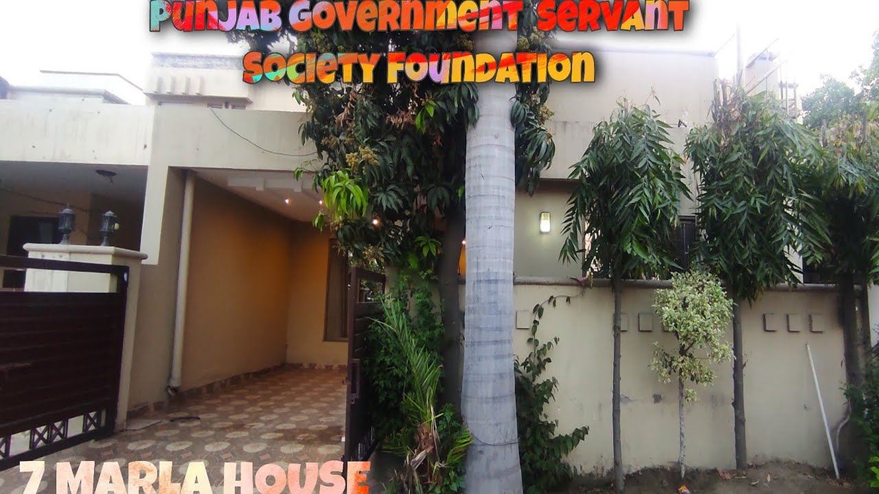 7 Marla House For Sale - Punjab Government Servant Housing Foundation - Lahore