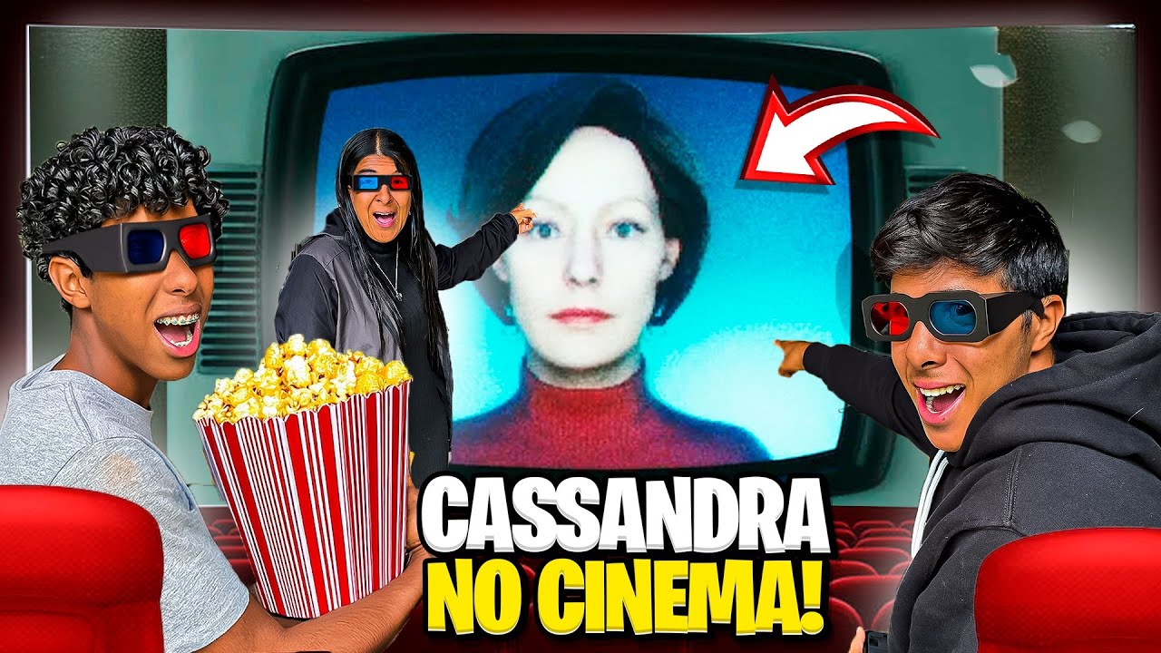 CASSANDRA APARECEU NO CINEMA E ESTRAGOU NOSSO FILME!🎥 ESTEVÃO E GABRIEL ESTÃO COM MEDO!