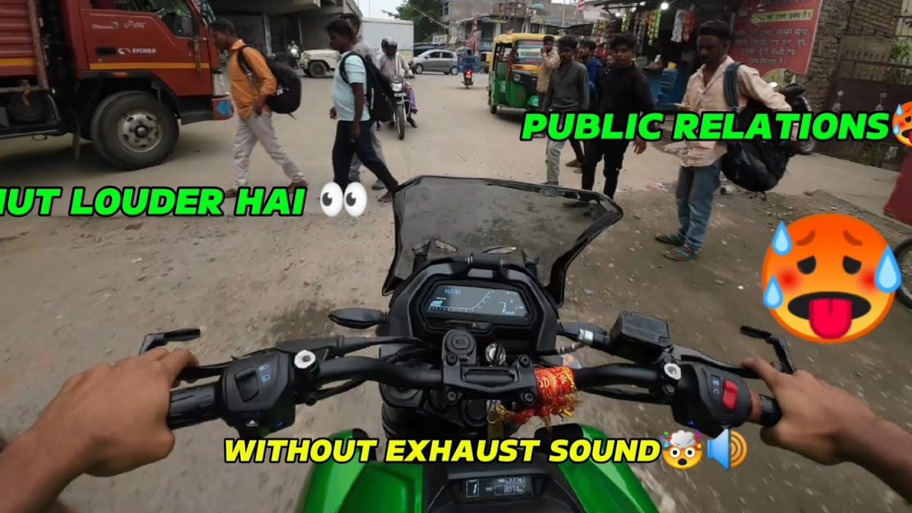 YE HAI BAJAJ KA POWER 👀 bs6 without exhaust sound🥵 public reaction 👀