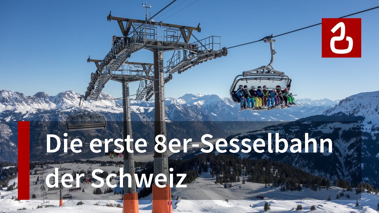 Die erste 8er-Sesselbahn der Schweiz: Prodalp - Prodkamm am Flumserberg