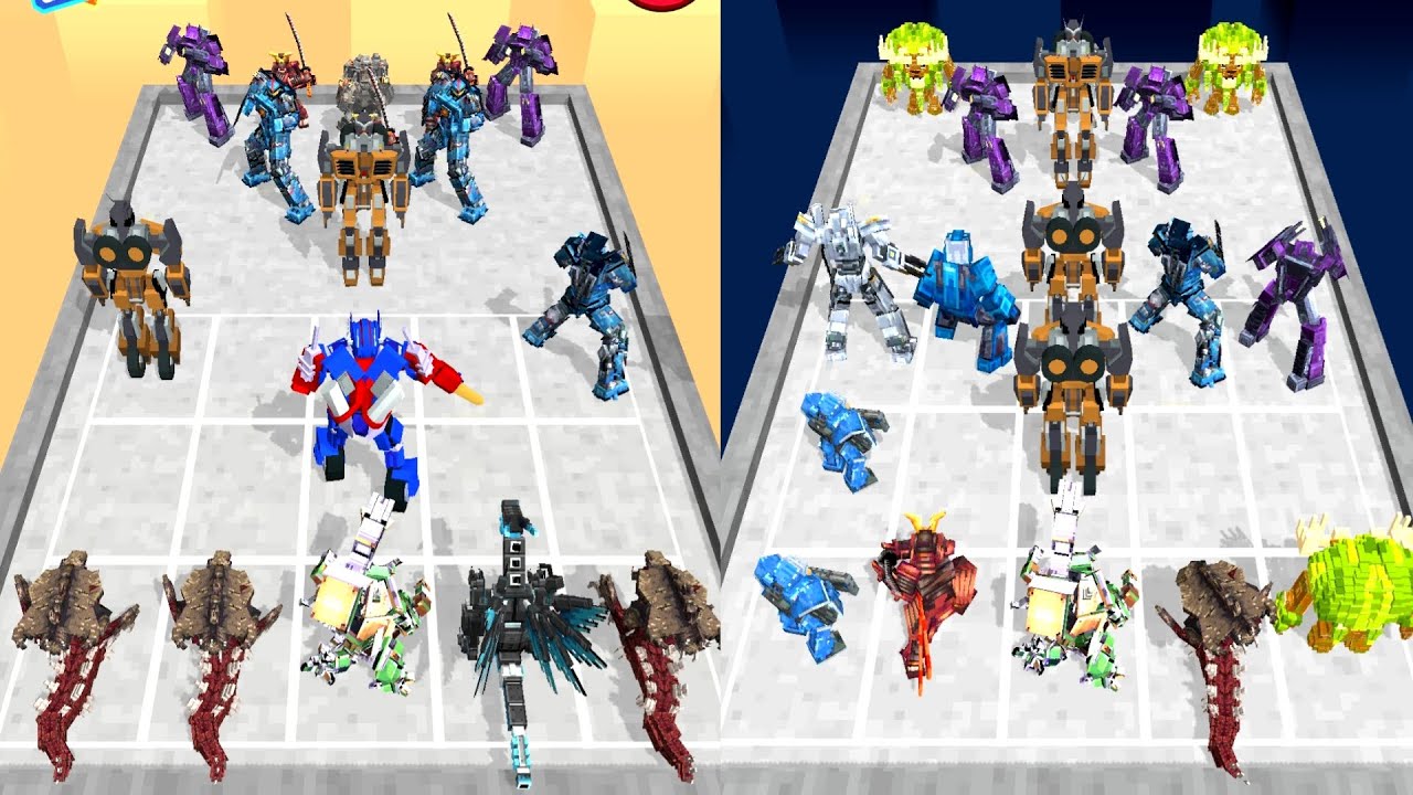 Robot Monster Rampage : Merge Craft Robot Transformer , Fusion Battle