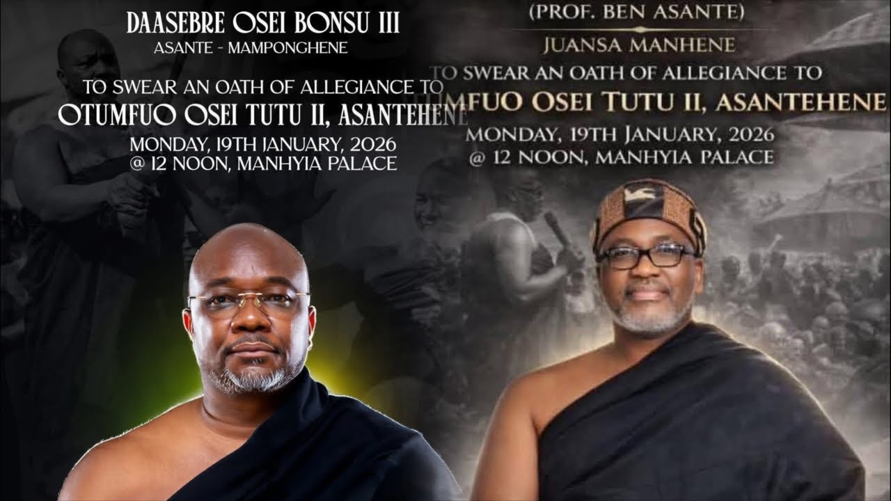 MAMPONGHENE &JUANSAHENE SWEARS OATH OF ALLEGIANCE TO SIAKDWA & ASANTEHENE
