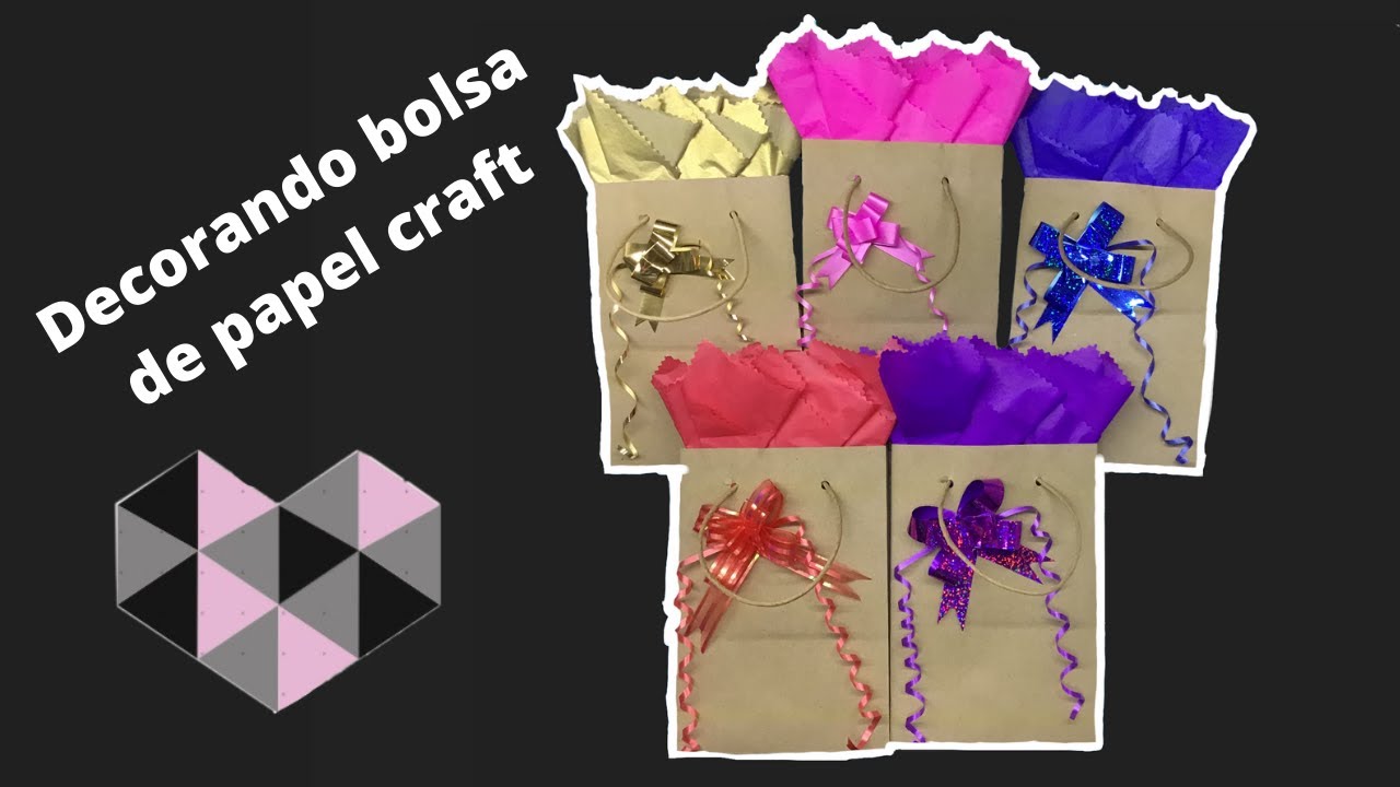 Decorando bolsas de papel kraft | Tips Papeleros