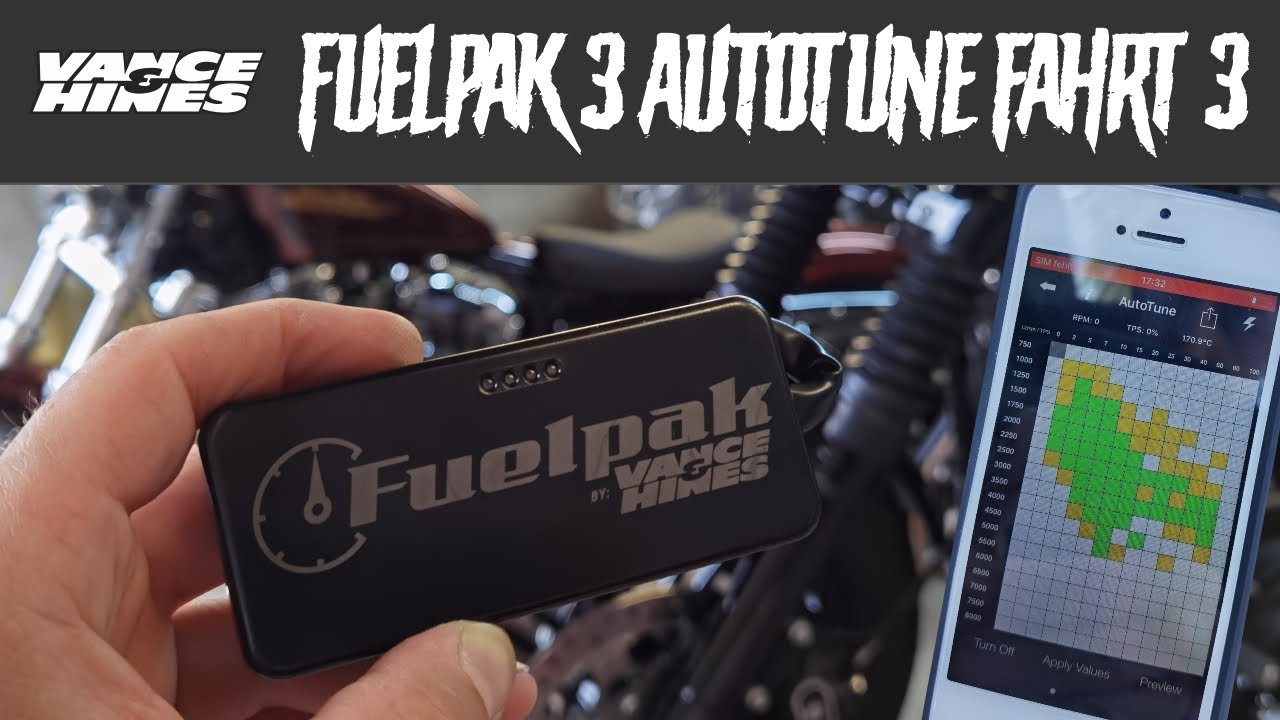Auto Tune Session 3 | Vance & Hines Fuelpak FP3 | Harley Davidson | Deutsch