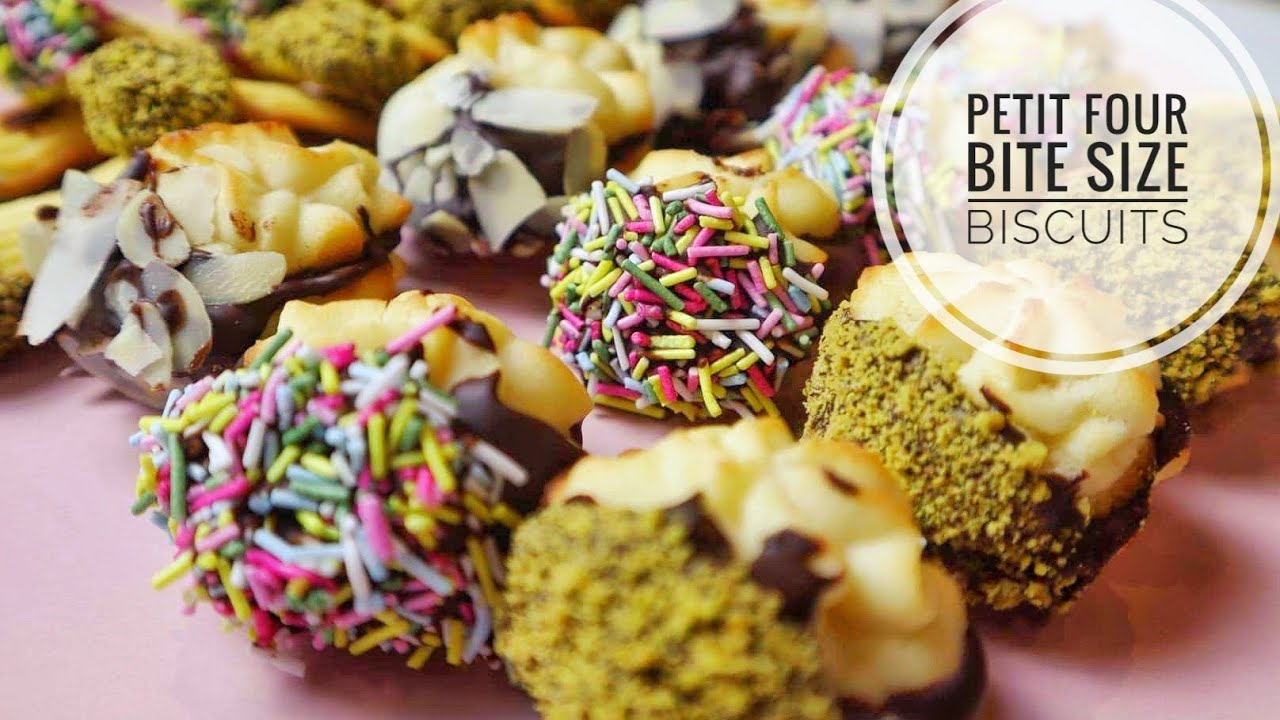 Petit-Four Bite Size Buttered Biscuits Recipe | أسهل وصفة بيتي فور بالزبدة