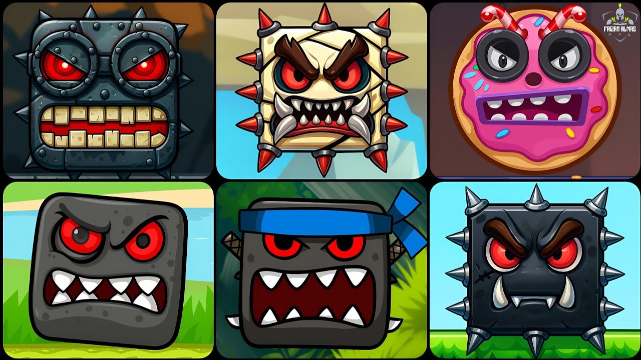 All-New Boss Battles! Top 6 Mobile Fights | Red Ball 4 & Rainbow Ball | Gameplay WFG