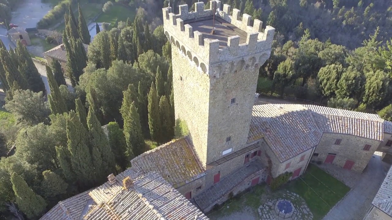 Gargonza, Toscana, vista dal drone
