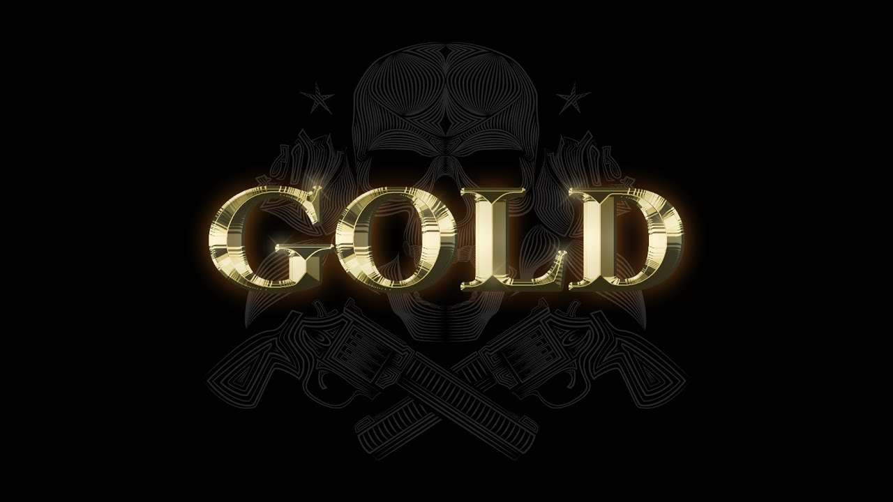 【Photoshop】テキストをゴールドに輝かせる加工「GOLDテキスト」作成方法