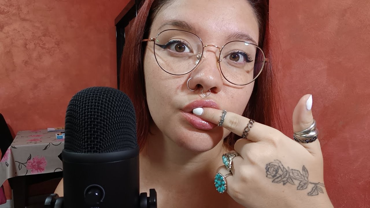 SPIT PAINTING & EXTRA MOUTH SOUNDS 😴💜💦 | ASMR ITA
