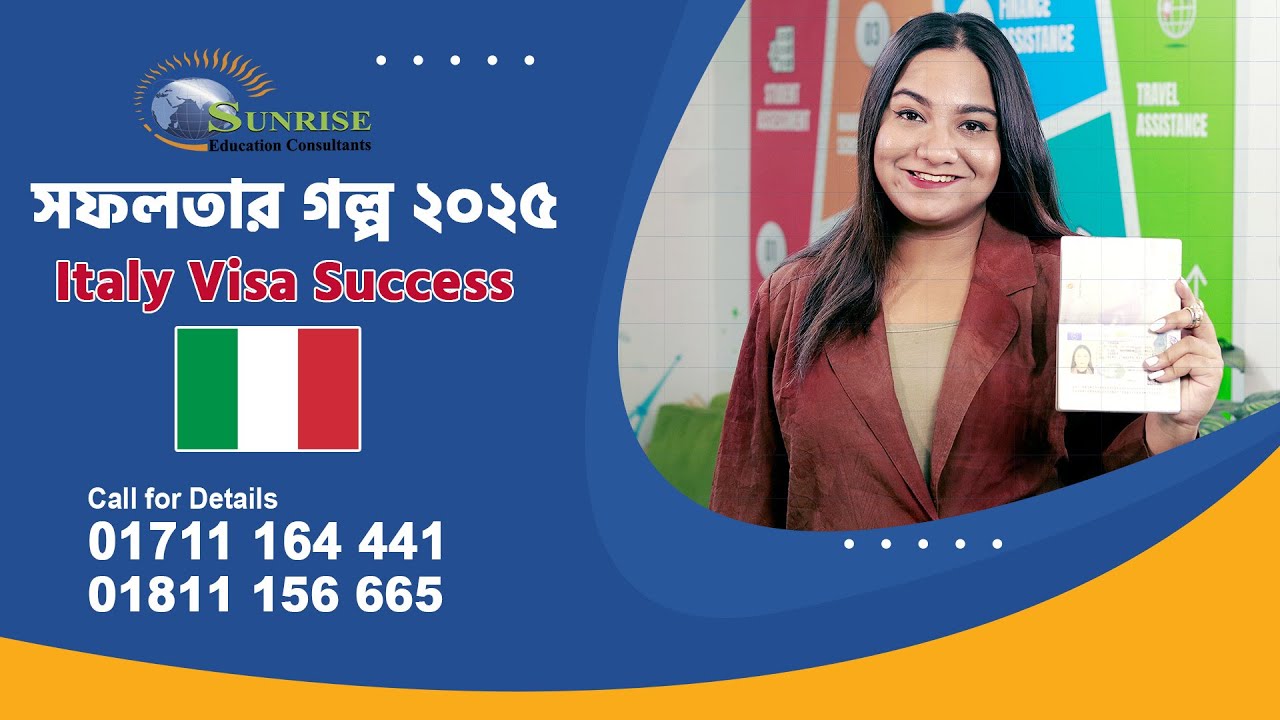 Study in Italy | Master's Program Student Visa Success | Sunrise Education Consultants