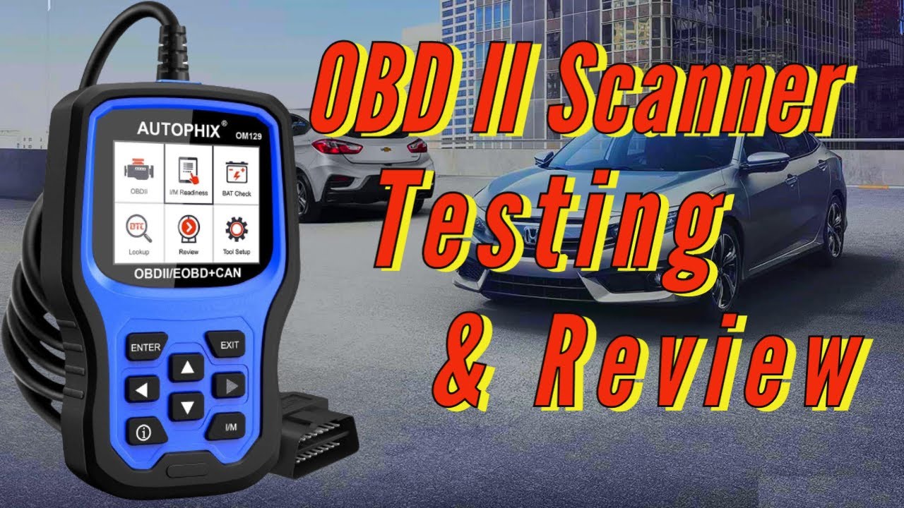 AUTOPHIX OM129 OBDII Code Reader Scanner & Battery Tester Demonstration & Review