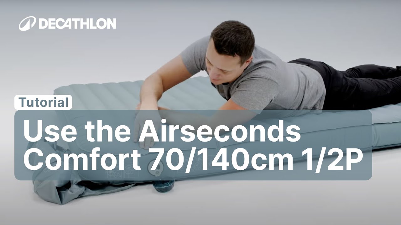 TUTORIAL - How to use the AIRSECONDS COMFORT 70/140CM 1/2P ? | Decathlon_QUECHUA