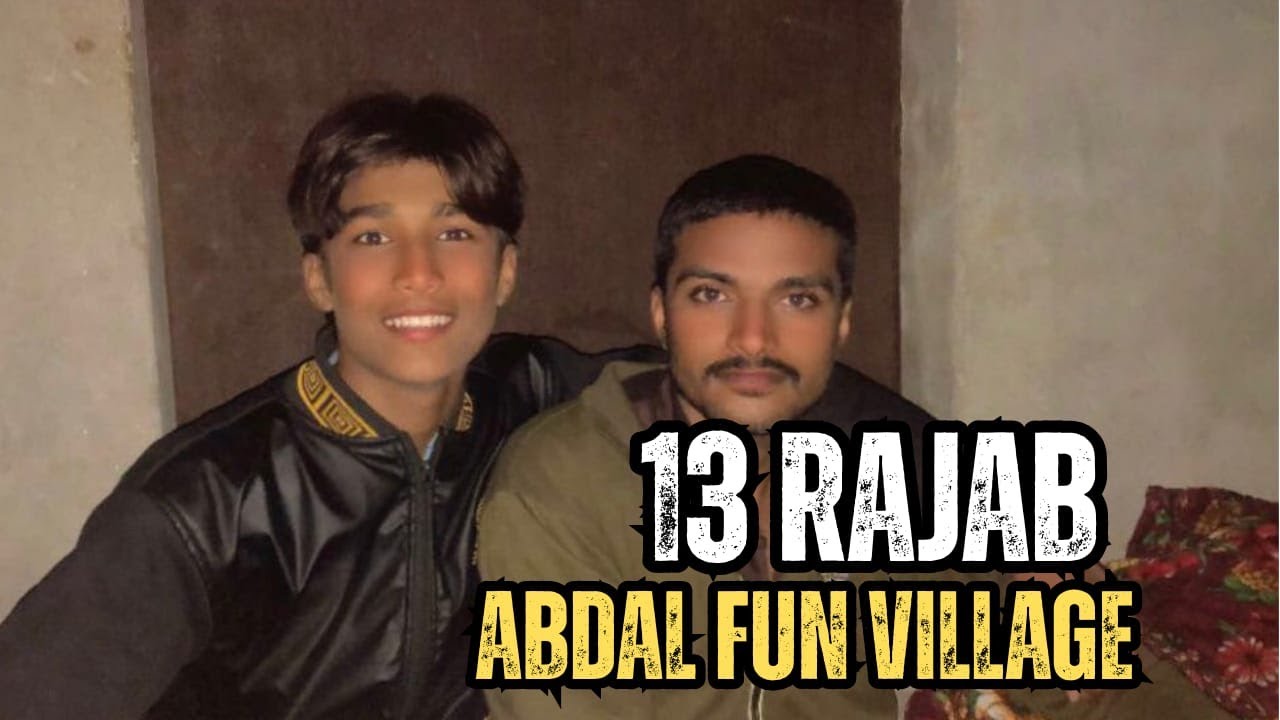 13 Rajab ka cake cutting  | Other side🥰 Abdal fun in village | intereting video | fun all time 🤣😂🤣