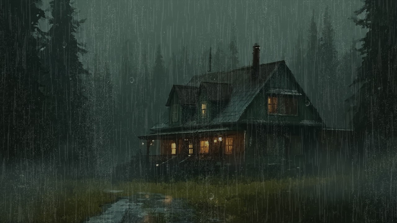Extreme Heavy Rain for Sleep | Powerful Night Sounds for Insomnia Relief